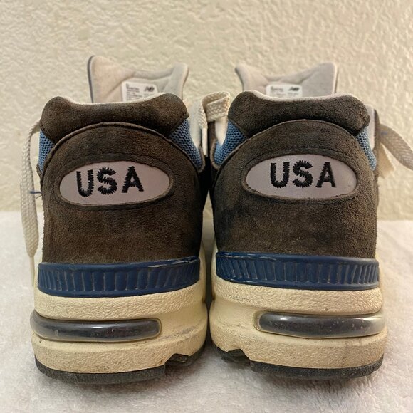 GUC New Balance Men Brown Blue Color Way 990v2 Made in USA Sneakers Size 11 - Picture 6 of 9